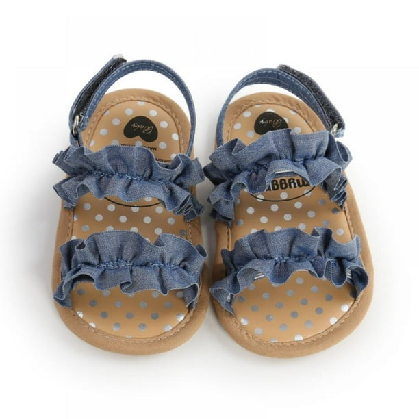 Kids Infant Baby Girl Sandals Floral Party Princess Sandles Summer Beach Shoes 